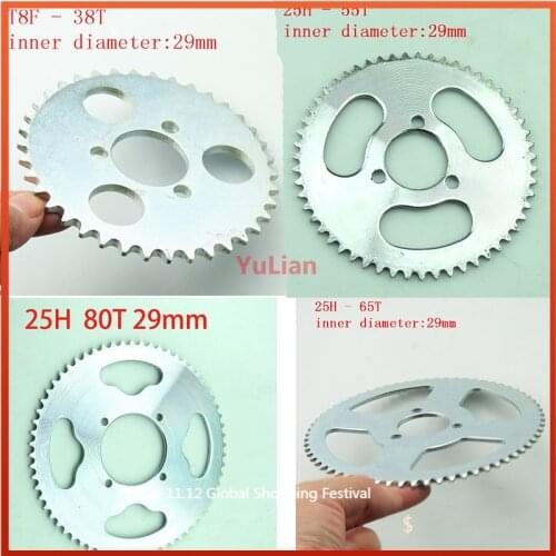 T8F 38T 25H 55T 65T 80T Tooth 29mmRear Sprocket for 47CC 49CC Mini Moto ATV Quad Dirt Pit Pocket Bike