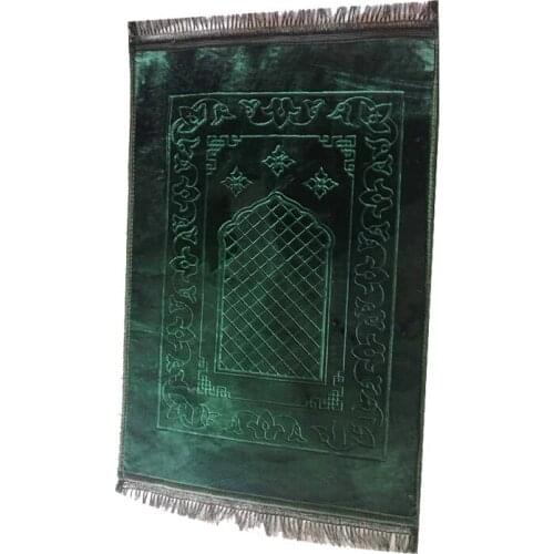 Thicken Prayer Muslim Islamic Rug Mat Salat Musallah Sajda tapis de priere islam Sajadah Praying Mats Rugs Carpet Tassel Decor