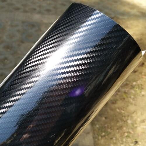 Ultra Glossy Carbon Fiber Vinyl Car Wrap Film Bubble Free For Car Sticker Laptop Skin Phone Cover Motorcycle Vehicle Decal