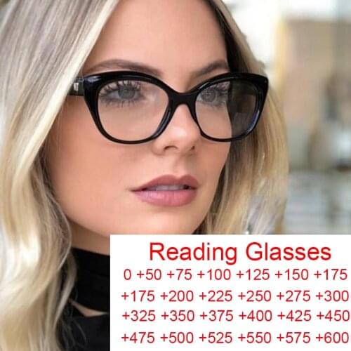 Vintage Cat Eye Reading Transparent Glasses Frame For Women Brand Eyeglasses Prescription Diopter Glasses Oculos De Grau