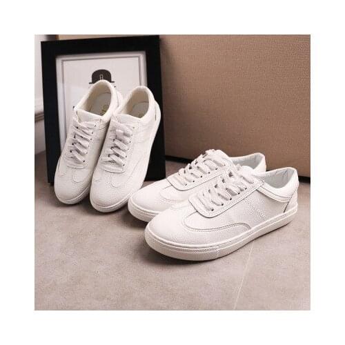Womens shoes in the fall of 2017 new pair of young white shoe leisure students' shoes girls wear low help single shoes
