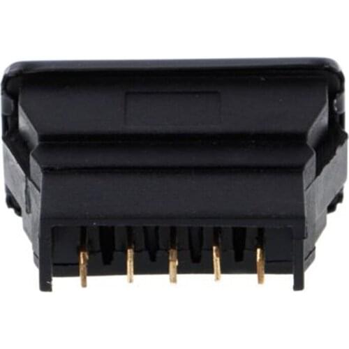 1pc Parts Universal Black Plastic Direct Current 12V 20A Auto Car Power Window Switch 5pins