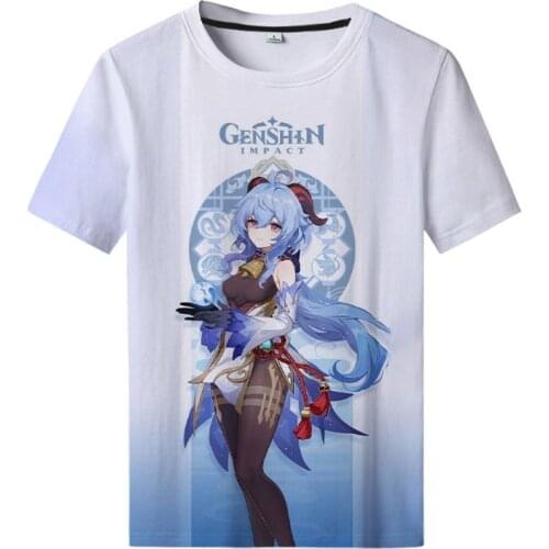 2021 Games Genshin Impact 3d Print T Shirt Men Women Funny Shirts Unisex Summer Print Tops Tee