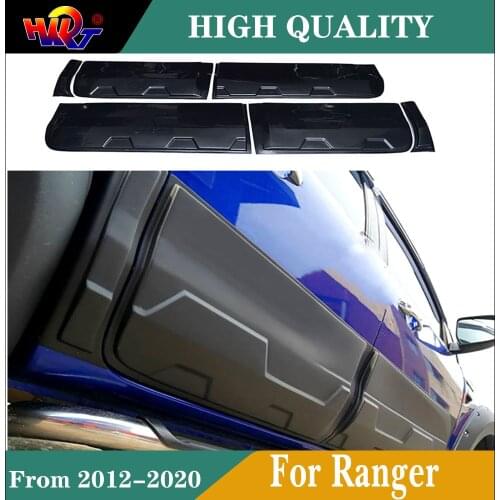 6pcs/set Car Exterior Body Cladding Kits Fit For Ford Ranger 2012-2018 2019 2020 T6 T7 T8 Styiling Accessories