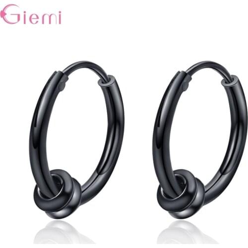 New Arrival 925 Sterling Silver Black Gothic Earrings For Women Girls Trendy 2020 Anniversary Gift Wholesale