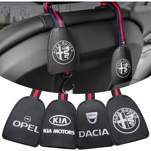 1/2PCS Car Decoration Accessories Car Seat Back Hooks Hanging Bag Rack For For Mazda Peugeot Skoda Volkswagen Toyota Suzuki KIA