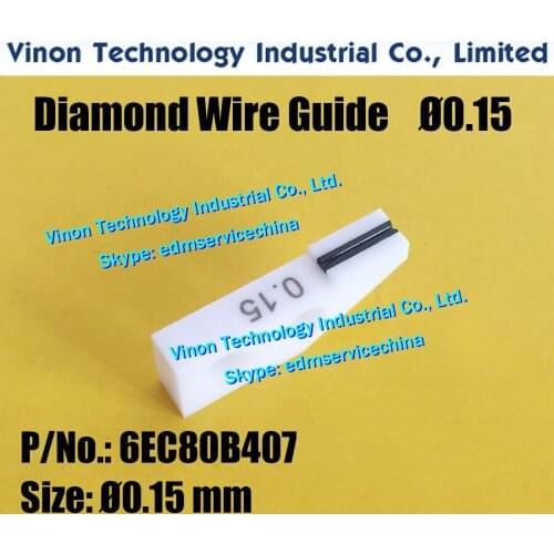 6EC80B407 Diamond Wire Guide Ø0.15mm A101 for precision taper cutting for Makino CNC WireCut EDM Machines, edm parts 6EC.80B.407