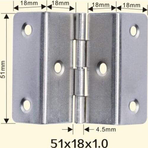 Freeshipping 51*18*1mm Iron Metal Hinge Sewing Machine Folding Table Furniture Flip Tray Hinges Big Door Hinges