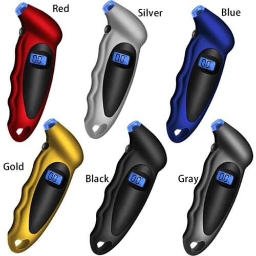 Digital Tire Pressure Gauge 150 PSI 4 Settings for Car Truck Bicycle Bike with Backlit LCD, Non-Slip Grip & Lighted Nozzle