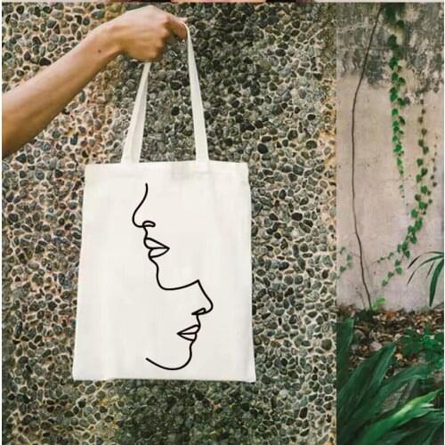 Abstract Face Design Art Shirt Woman Face T-Shirt Line Drawing Women Top Face Line Minimalism T-shirt Harajuku Styles