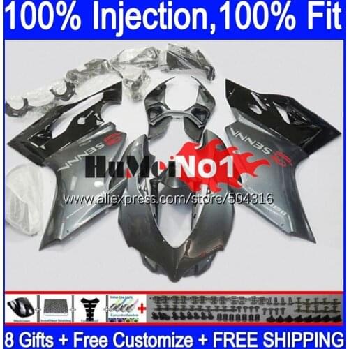 Injection For DUCATI Panigale 899 1199 S 1199R 120MC.81 grey black 899S 12 13 14 15 16 1199S 2012 2013 2014 2015 2016 Fairing