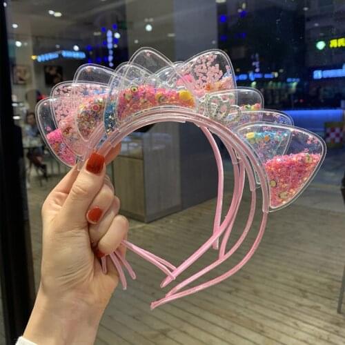 1Pcs Lovely Cat Ears Headband Baby Girls Hairbands Korean Children Princess Hair Band Party Christmas Gift Kids Hair Accessories