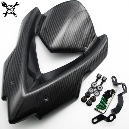 Motorcycle Carbon Fiber Windshield WindScreen Viser Visor Fits For Kawasaki Z1000 2014 2015 2016 2017 2018 2019