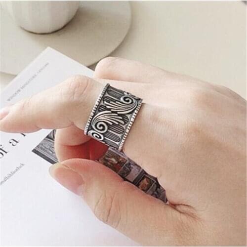 Summer Vintage Wings Rings For Women Boho Geometric Female Finger Rings Party Bohemian Jewelry Korean Gift