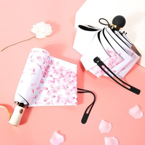 Mini Umbrella Rain Women Automatic Folding Uv Anti Sun Windproof Parasol Rain Umbrellas Pocket Paraguas Uv Small Capsule Girl745