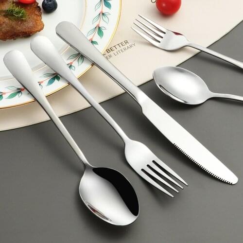 Full Tableware Complete Dinner Sets Porcelain Stainless Steel Cutlery Fork Spoon Knife Set Gold Cutlery Set of Spoons Fork 5 Pcs