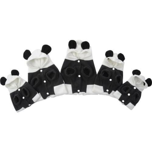 Pet Dog Clothes Cute Fleece Panda Clothes Warm Coat Costume Outwear Apparel for Pet Dog Cat