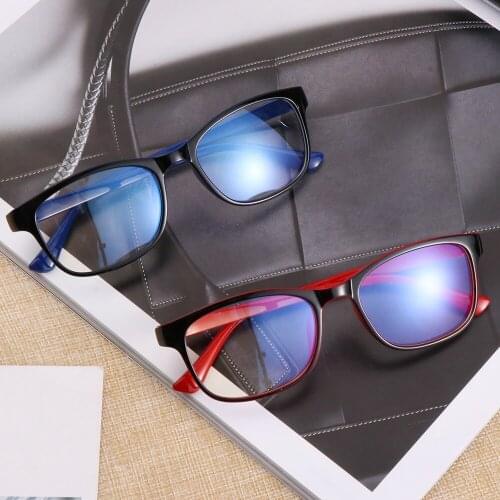 Office Blue Light Blocking Glasses Anti Blue Light Glasses Unisex Square Clear Lens Computer Eyeglasses Frames UV400