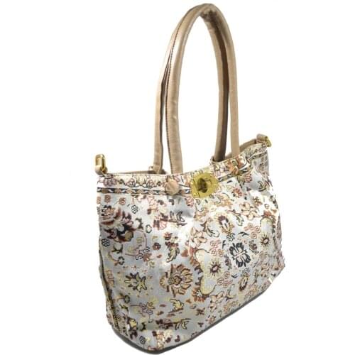 Mixed Patterned Weaving Lady, Top Handle, Shoulder Bag