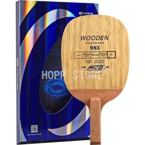 YINHE 985 Table Tennis Blade (5 Ply Wood Fast Attack) Japanese Penhold Racket JS Handle Original YINHE Ping Pong Bat Paddle