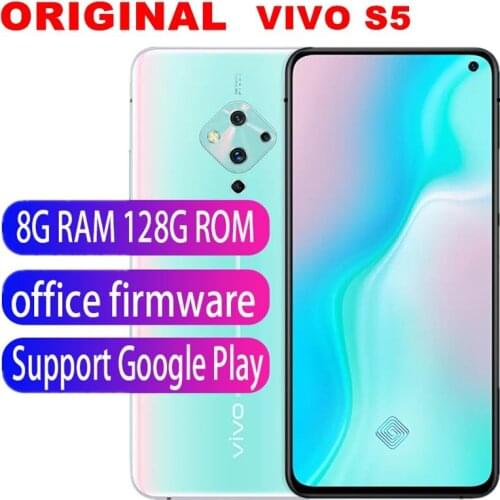 Stock Original new vivo S5 Mobile phone Celular Snapdragon 712 8G 128G 4100mAh 32.0MP+48.0MP 4 Cameras Android Smart phone