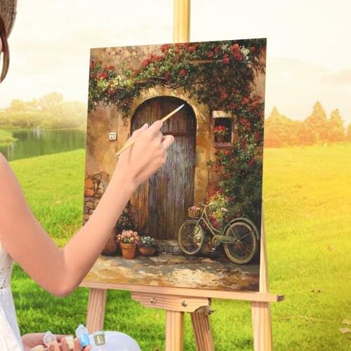 Landscape Scenery Paint By Numbers Kit Oil Paints 40*50 Canvas Pictures Wall Decoration For Kids Wall Handiwork