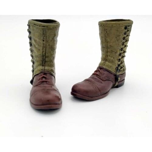 1/6 Scale WWII US Army Leggings Boots Model Ranger Soldier Shoes for 12inch Male Soldier action figures toys DID BBI DML