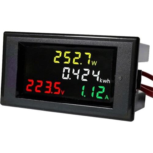 100A AC AC80-300V AC200-450V LED Digital Voltmeter Ammeter Power Energy Voltage Current Meter Charger Tester Detector Monitor