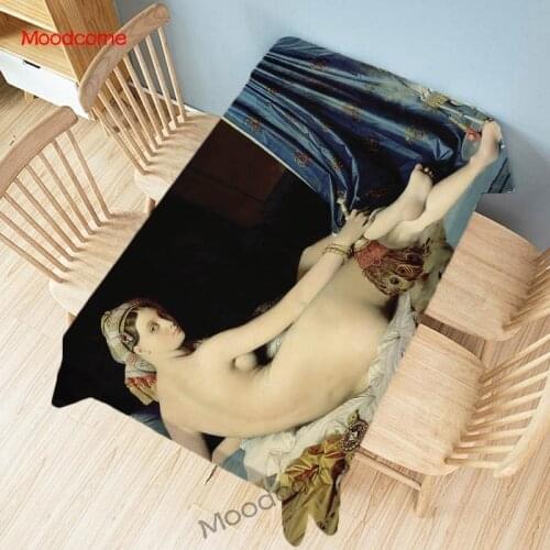 18th Century European Royal Beauty Baroque Rococo World Famous Oil Painting Luxury Tapestry Tablecloth Decorative Table Cloth