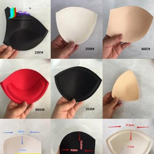 3pair Wholesale Thickening Black Skin White Red Different Shapes Chest Pad Decorate Dress Swimsuit Underwea Chest Pads Accessory