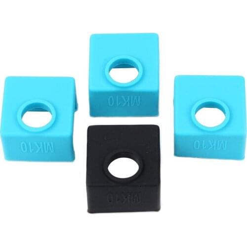 3D Printer MK10 Silicone Socks MK10 Heater Block Silicone Cover Hotend Protection for Wanhao i3 Mini Creator Monoprice V2,4 Pcs