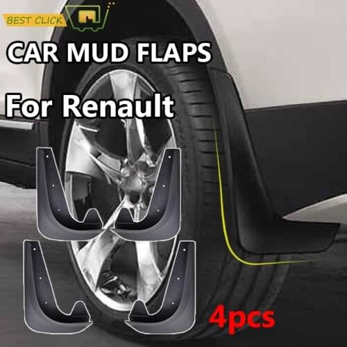 4x Molded Universal Car Mud Flaps SUV Mudflaps Splash Guards Mudguards For Renault Symbol Laguna Koleos Scenic Talisman Twingo