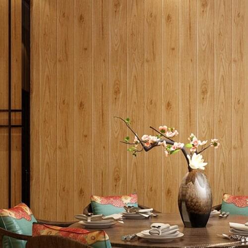 53cmx10m Waterproof Vintage Wood Simulation Wood Grain Wallpaper Dormitory Non-woven Living Room Bedroom Background Wallpaper