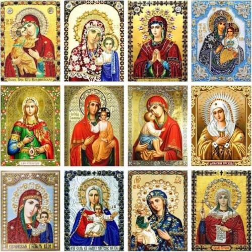 5D DIY Diamond Painting Icons Full Drill Square Round Diamond Embroidery Cross Stitch Kits Mosaic Wall Art Home Decoration