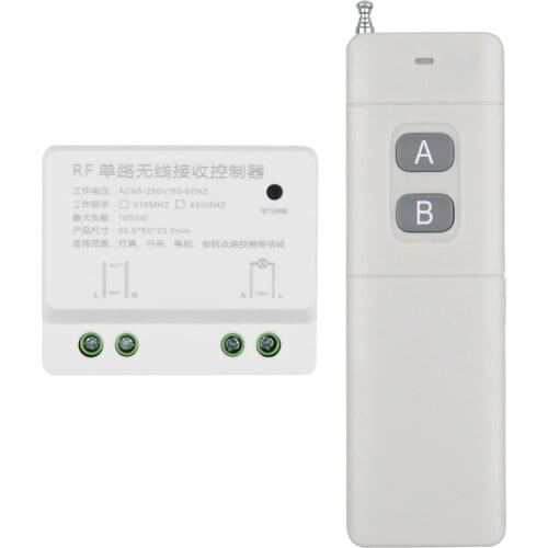 AC 85-250V 110V 220V Wireless Remote Switches 10A Relay RF Receiver Long Range Transmitter 300-3000m Momentary Toggle Latched
