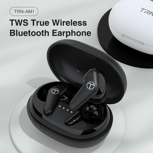 TRN AM1 Wireless Bluetooth 5.0 Earphones Single Dynamic Driver Intelligent Touch Control IPX5 Sweatproof Extra Long Battery Life