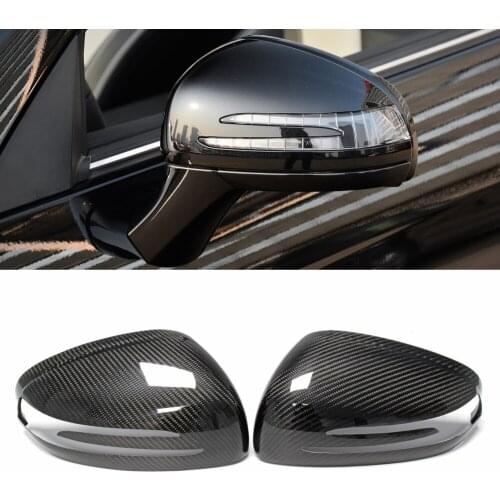 Real Carbon Fiber Rear View Side Mirror Cover For Mercedes Benz R172 R197 R231 SLC SLK SL SLS AMG