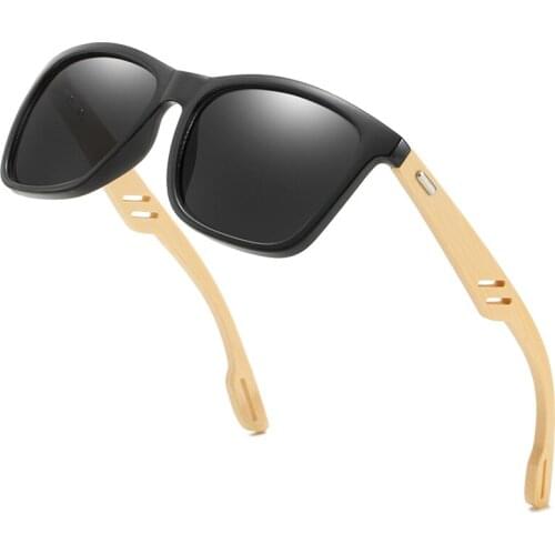 Wood Sun Glasses Fashion Colorful Handmade Sunglasses Men Women Square Bamboo Hiking Eyewear Mirror Sun Glasses Retro Masculino