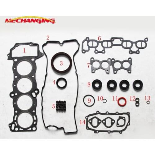 FOR NISSAN SUNNY III Hatchback (N14) 1.4 i GA14DS GA15DS Engine Rebuilding Kits Overhaul Package Full set Engine Gasket 50129600