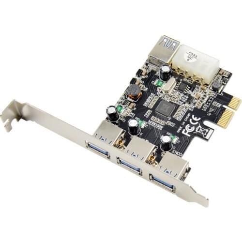 Add on card 4port riser PCIE USB 3.0 expansion card super high speed 5gbs USB3 chip VIA VL805 converter controller PCI-Express