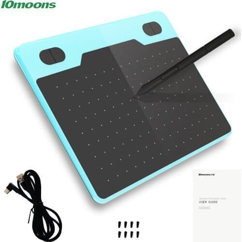 10moons T503 Digital Art Graphics Drawing Tablet 6 x3.9 inches Ultralight Art Creation Sketch OTG for Drawing Designing