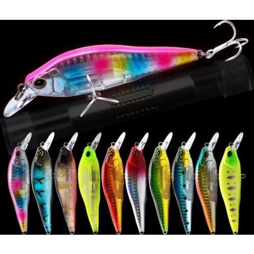 10cm/13g Artificial Minnow Floating Wobblers Freshwater Plastic Fishing Bait3D Eyes Anti-Corrosion BionicFishing Lure Hard Bait