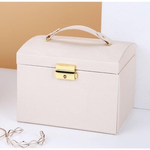 PU Leather Drawer Jewelry Box New Product Jewelry Storage Display Sales Packaging Box Factory Direct Sales