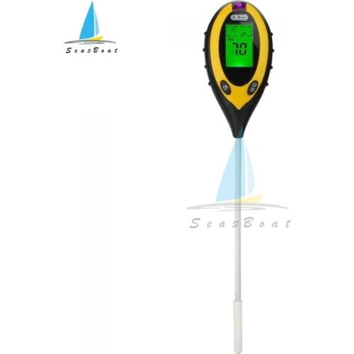 Soil Ph Meter Soil Tester PH Moisture Meter Temperature Sunlight Intensity Measurement Analysis Acidity Alkali 4 in 1