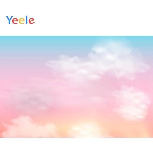 Beautiful Sky Cloud Sunlight Baby birthday portrait Party Backdrop Photography Custom Photographic Background For Photo Studio