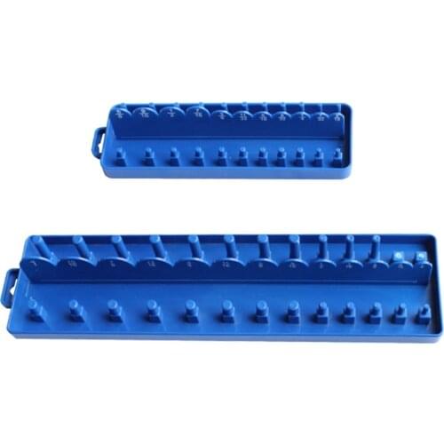 1/4" 3/8" Socket Sleeve Storage Bracket Holder Garage Collection Tool Metric Durable Plastic Home Tool Accessories Tray