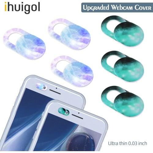 Ihuigol Webcam Cover Phone Tablet lens Privacy Sticker For iPhone Samsung Xiaomi For iPad Macbook Laptop Antispy Plastic Slider
