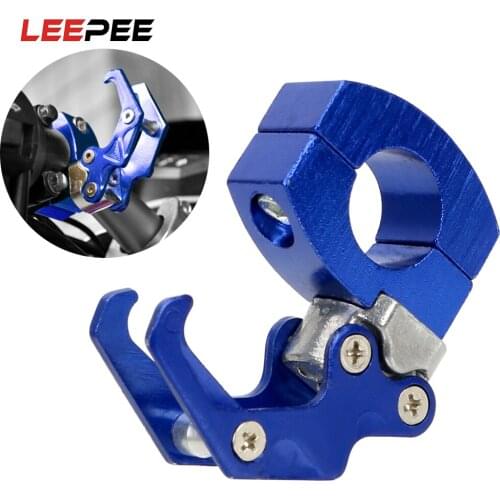LEEPEE Motorcycle Bike Bicycle Hook Luggage Bag Hanger Helmet Claw Hook Aluminum Alloy Storage Bag Holder Carry Easy Install