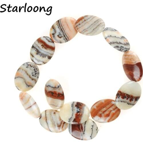 Oval Shape Natural Geode Red Agates Gem Stone Stripe Slice Slab Loose Strand Spacer Beads Chips For Jewelry Making Necklace