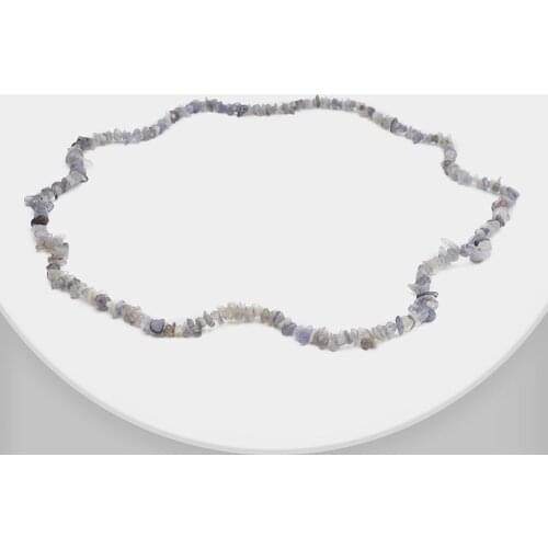 Trendy natural stone necklace bohemian style for women long necklace charm accessories diy geo